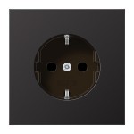 JUNG AL1520D SCHUKO®-Steckdose, 16 A 250 V ~, Aluminium lackiert, Serie LS, dark 