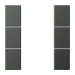 JUNG AL2503TSAAN Tastensatz, F50, Aluminium lackiert, Serie LS, anthrazit 