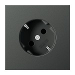 JUNG AL2520-45AN SCHUKO®-Steckdose 45°, 16 A 250 V ~, Aluminium lackiert, Serie LS, anthrazit 