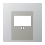 JUNG AL2969T Abdeckung für TAE-Anschlussdosen, 1fach, Serie LS, Aluminium 