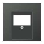 JUNG AL2969TAN Abdeckung für TAE-Anschlussdosen, 1fach, Aluminium lackiert, Serie LS, anthrazit 