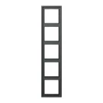 JUNG AL2985AN Rahmen 5fach, LS 990, IP 44, Aluminium lackiert, anthrazit, senkrechte und waagerechte Montage 