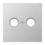 JUNG AL2990TV Abdeckung für Antennendosen 1fach, Serie LS, Aluminium 