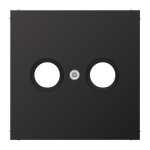 JUNG AL2990TVD Abdeckung für Antennendosen 1fach, Aluminium lackiert, Serie LS, dark 