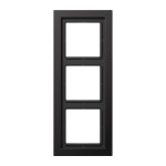 JUNG ALD2983D Rahmen 3fach, LS-DESIGN, Aluminium lackiert, dark, senkrechte und waagerechte Montage 