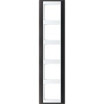 Jung AP585ANTWW Rahmen 5-fach senkrechte und waagerechte Montage Kunststoff A PLUS anthrazit-alpinweiß 