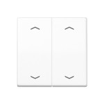 JUNG AS102PWW Wippe für KNX Taster, F10, mit Pfeilsymbolen, Duroplast, Serie AS, alpinweiß 