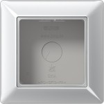 JUNG AS581AAL Aufputz-Kappe 1fach, AS 500 Aufputz, Duroplast lackiert, aluminium, senkrechte und waagerechte Montage 