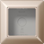 JUNG AS581ACH Aufputz-Kappe 1fach, AS 500 Aufputz, Duroplast lackiert, champagner, senkrechte und waagerechte Montage 