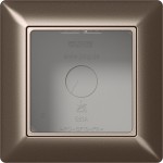 JUNG AS581AMO Aufputz-Kappe 1fach, AS 500 Aufputz, Duroplast lackiert, mokka, senkrechte und waagerechte Montage 