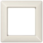 JUNG AS581BF Rahmen 1fach, AS 500, IP 44, Thermoplast, weiß, senkrechte und waagerechte Montage 