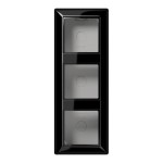 JUNG AS583ASW Aufputz-Kappe 3fach, AS 500 Aufputz, Duroplast, schwarz, senkrechte und waagerechte Montage 