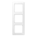 JUNG AS583BFWW Rahmen 3fach, AS 500, IP 44, Thermoplast, alpinweiß, senkrechte und waagerechte Montage 