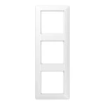 JUNG AS583WW Rahmen 3fach, AS 500, IP 44, Duroplast, alpinweiß, senkrechte und waagerechte Montage 