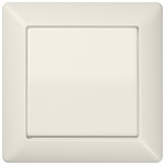 JUNG AS590 Wippe 1fach, mit integriertem Rahmen, Duroplast, Serie AS, weiß 