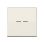 JUNG AS591-5KO5 Wippe 2fach, mit Lichtleiter, Duroplast, Serie AS, weiß 