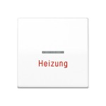 JUNG AS591HWW Wippe 1fach, Aufschrift Heizung, mit Lichtleiter, Duroplast, Serie AS, alpinweiß 