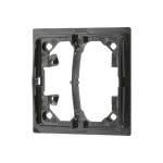JUNG AS90-5HP Halteplatte 2fach, Thermoplast, Serie AS/A, schwarz 