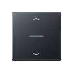 JUNG BTA17101BFPANM HOME Taster 1fach, mit Pfeilsymbolen, mit Lichtleiter, Thermoplast lackiert, Serie A, anthrazit matt 