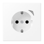 JUNG BTLS1521SEWWM HOME SCHUKO® Steckdose Energy, 16 A 250 V ~, mit Funktionsanzeige, SAFETY+, Serie LS, schneeweiß matt 