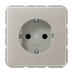 JUNG CD1520PT SCHUKO®-Steckdose, 16 A 250 V ~, Aluminium eloxiert, Serie CD, platin 