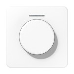 JUNG CD1540KO5WW Abdeckung mit Lichtleiter für KNX Drehsensor 1fach, mit Lichtleiter, Duroplast, Serie CD, alpinweiß 