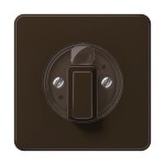 JUNG CD1541BR Abdeckung für Drehschalter 1fach, Duroplast, Serie CD, braun 