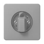 JUNG CD1541GR Abdeckung für Drehschalter 1fach, Duroplast, Serie CD, grau 