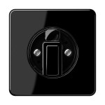 JUNG CD1541SW Abdeckung für Drehschalter 1fach, Duroplast, Serie CD, schwarz 