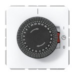 JUNG CD5024WW Schaltuhr mit Synchronmotorantrieb, max. 1440 Minuten, Serie CD, alpinweiß 