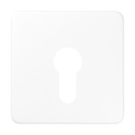 JUNG CD525WW Abdeckung für Schlüsselschalter ohne Demontageschutz 1fach, Thermoplast, Serie CD, alpinweiß 