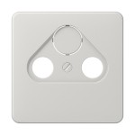 JUNG CD561SATLG Abdeckung für Universal-Sat/BK-Dosen 1fach, Thermoplast, Serie CD, lichtgrau 