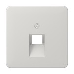 JUNG CD569-1UALG Abdeckung für IAE/UAE-Anschlussdosen, 1 x 8-polig, Thermoplast, Serie CD, lichtgrau 