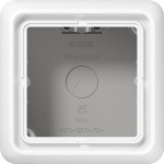 JUNG CD581AWW Aufputz-Kappe 1fach, CD 500 Aufputz, Duroplast, alpinweiß, senkrechte und waagerechte Montage 