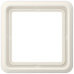 JUNG CD581WUW Rahmen 1fach, CD 500, IP 44, Thermoplast, weiß, senkrechte und waagerechte Montage 