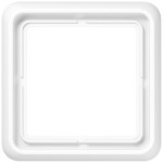 JUNG CD581WW Rahmen 1fach, CD 500, IP 44, Duroplast, alpinweiß, senkrechte und waagerechte Montage 