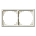 JUNG CD582KW Rahmen für Kabelkanal-Installation 2fach, Kabelkanal CD, Thermoplast, weiß, senkrechte und waagerechte Montage 