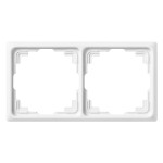 JUNG CD582KWW Rahmen für Kabelkanal-Installation 2fach, Kabelkanal CD, Thermoplast, alpinweiß, senkrechte und waagerechte Montage 