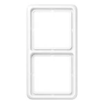 JUNG CD582WW Rahmen 2fach, CD 500, IP 44, Duroplast, alpinweiß, senkrechte und waagerechte Montage 