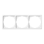 JUNG CD583KWW Rahmen für Kabelkanal-Installation 3fach, Kabelkanal CD, Thermoplast, alpinweiß, senkrechte und waagerechte Montage 