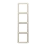JUNG CD584W Rahmen 4fach, CD 500, IP 44, Duroplast, weiß, senkrechte und waagerechte Montage 