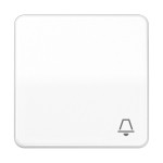 JUNG CD590BFKWW Wippe 1fach, Symbol Klingel, Thermoplast, Serie CD, alpinweiß 