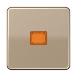 JUNG CD590KOGB Wippe 1fach, mit Lichtaustrittsfenster, Aluminium eloxiert, Serie CD, gold-bronze 