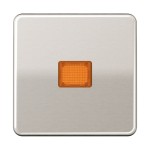 JUNG CD590KOPT Wippe 1fach, mit Lichtaustrittsfenster, Aluminium eloxiert, Serie CD, platin 