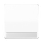 JUNG CD590NABFWW Wippe 1fach, mit Schriftfeld, Thermoplast, Serie CD, alpinweiß 