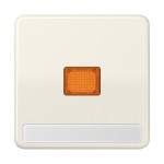 JUNG CD590NAKO Wippe 1fach, mit Schriftfeld, mit Lichtaustrittsfenster, Duroplast, Serie CD, weiß 