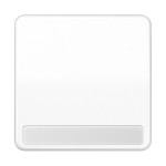 JUNG CD590NAWW Wippe 1fach, mit Schriftfeld, Duroplast, Serie CD, alpinweiß 