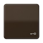 JUNG CD590TBR Wippe 1fach, Symbol Tür, Duroplast, Serie CD, braun 