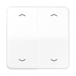 JUNG CD595MPWW Wippe 2fach, mit 4 Pfeilsymbolen, Duroplast, Serie CD, alpinweiß 
