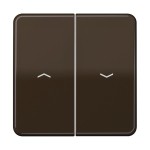 JUNG CD595PBR Wippe 2fach, mit Pfeilsymbolen, Duroplast, Serie CD, braun 